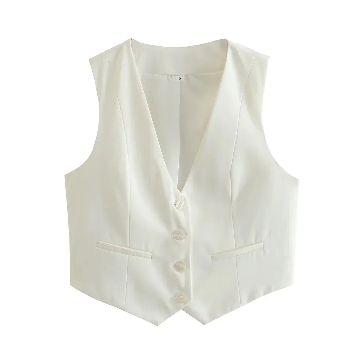 Navya | Top Gilet Court au Style Moderne pour Femme