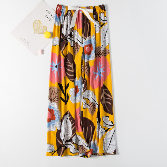 Karina | Pantalon avec finition satinée en coton élégante pour femme