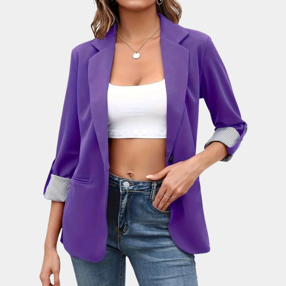 Kalena | Blazer avec design classique à revers pour femme