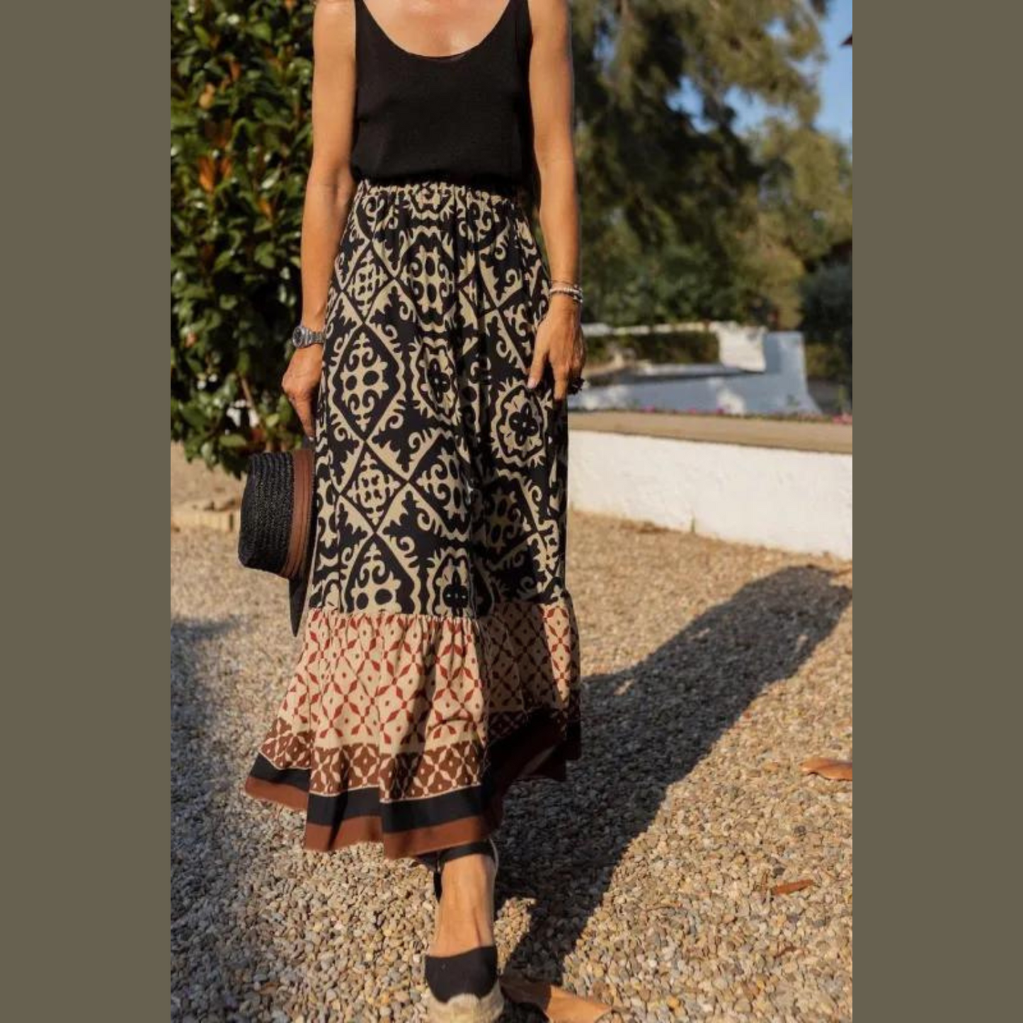 Paris | Jupe d'été détaillée pour femmes