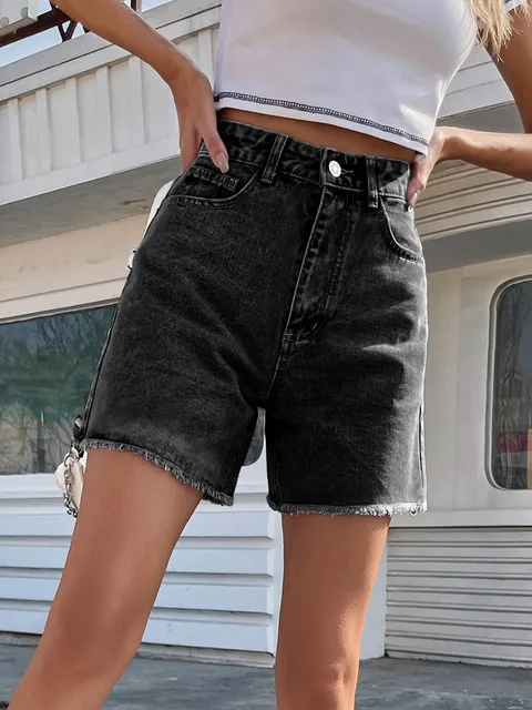 Leilah | Short en Coton Taille Haute pour Femme