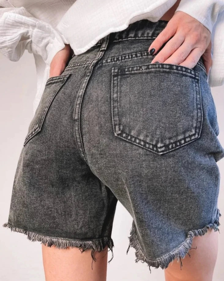 Leilah | Short en Coton Taille Haute pour Femme
