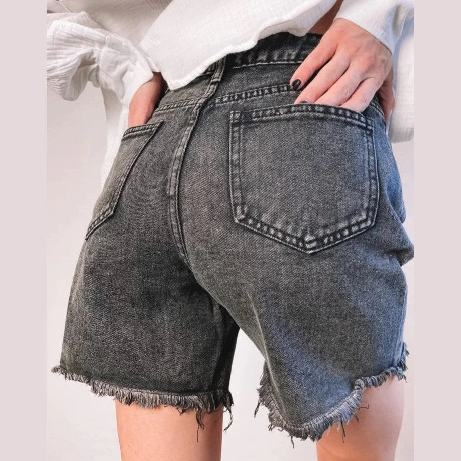 Leilah | Short en Coton Taille Haute pour Femme