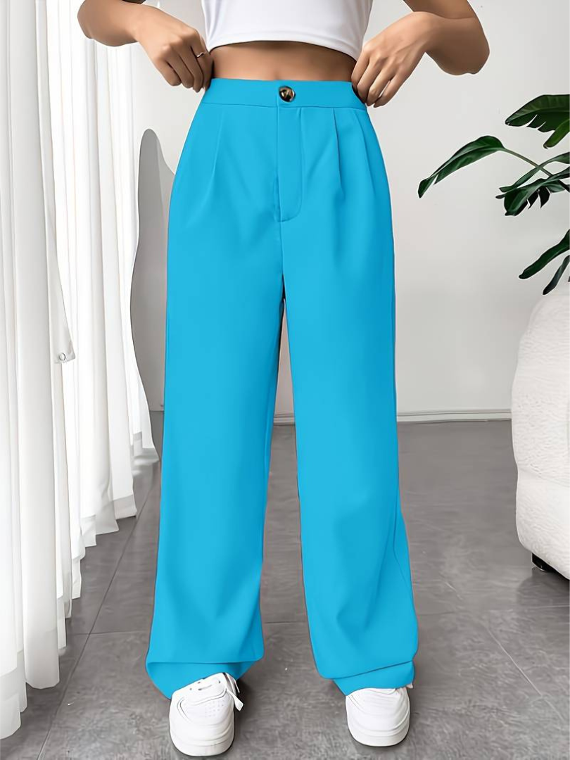 Cattleya | Pantalon à Jambe Large avec Silhouette Fluide pour Femme