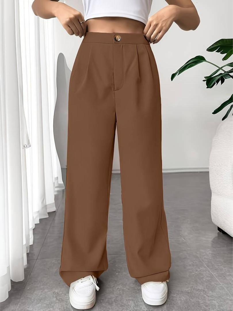 Cattleya | Pantalon à Jambe Large avec Silhouette Fluide pour Femme