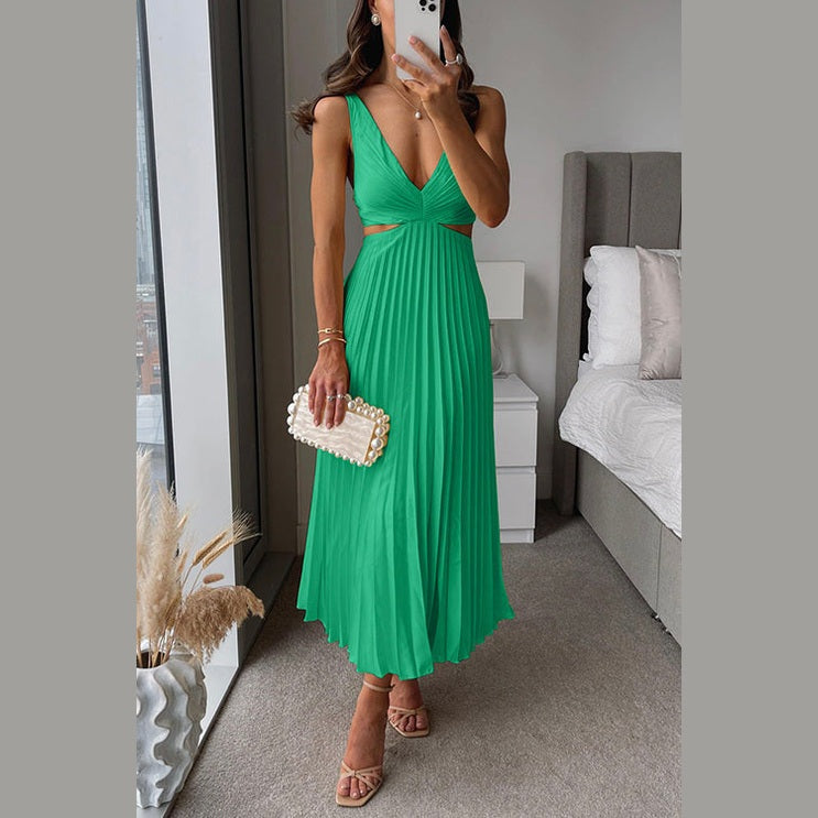 Rumi | Robe de soirée en satin plissé élégante pour femmes