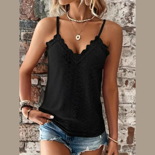 Gracie | Top d'été sans manches en dentelle pour femmes