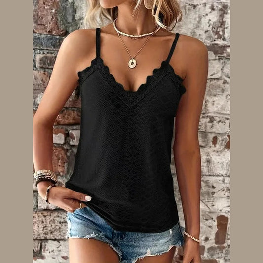 Gracie | Top d'été sans manches en dentelle pour femmes