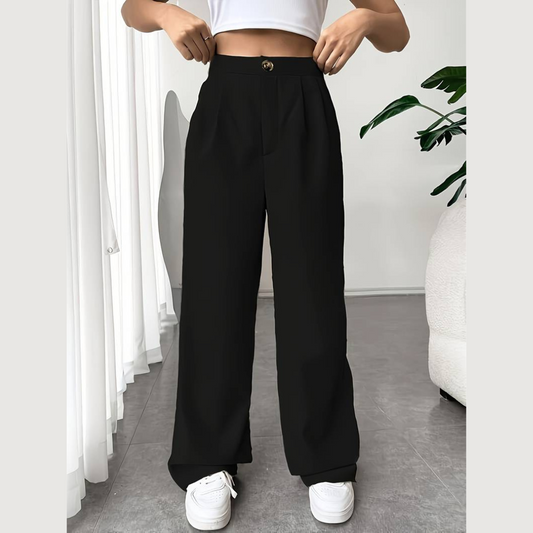Cattleya | Pantalon à Jambe Large avec Silhouette Fluide pour Femme