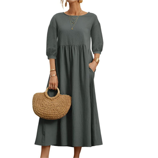 Flore | Robe en Coton et Lin pour Femmes