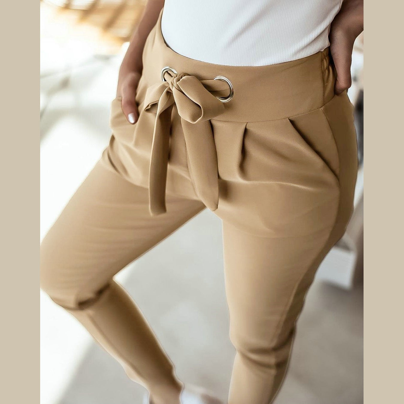 Alaya | Pantalon décontracté taille haute