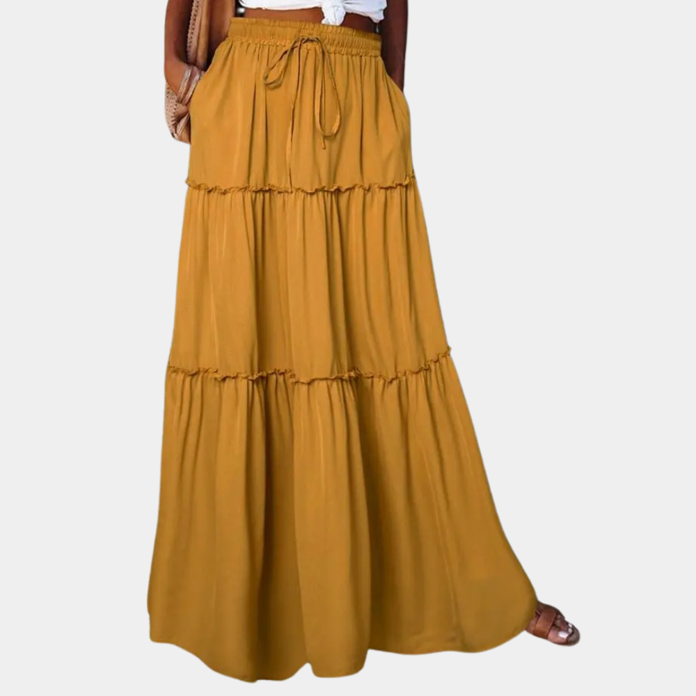 Salma | Jupe Bohémienne Longue Romantique pour Femme
