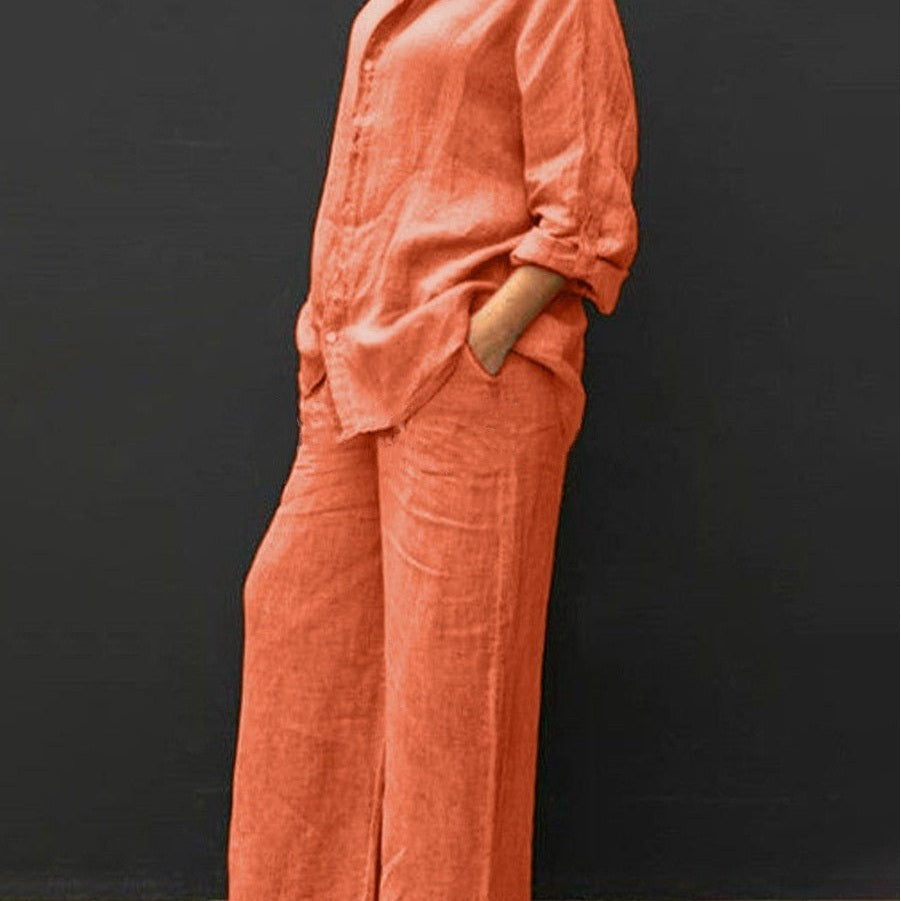 Marie | Costume femme en coton et lin