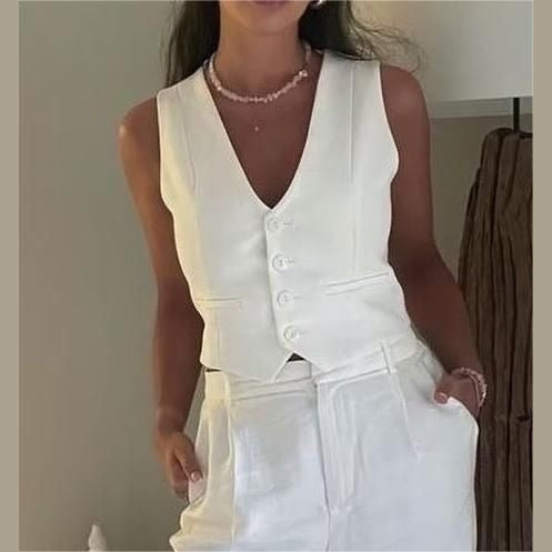 Navya | Top Gilet Court au Style Moderne pour Femme
