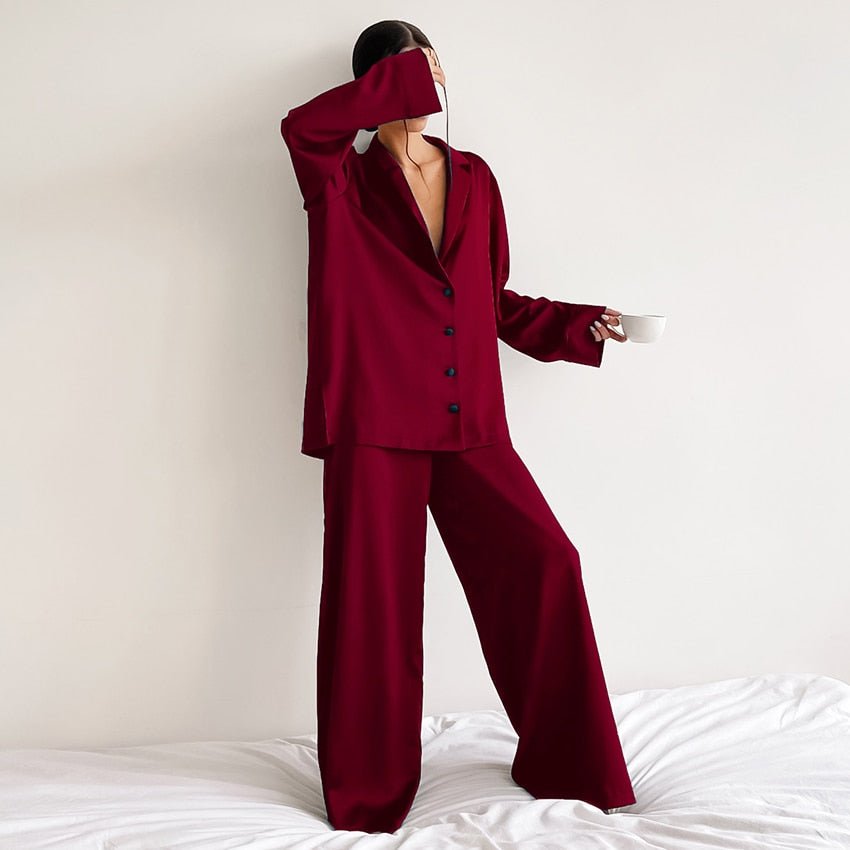 Ensemble Pyjama Soie Oversize Luxe