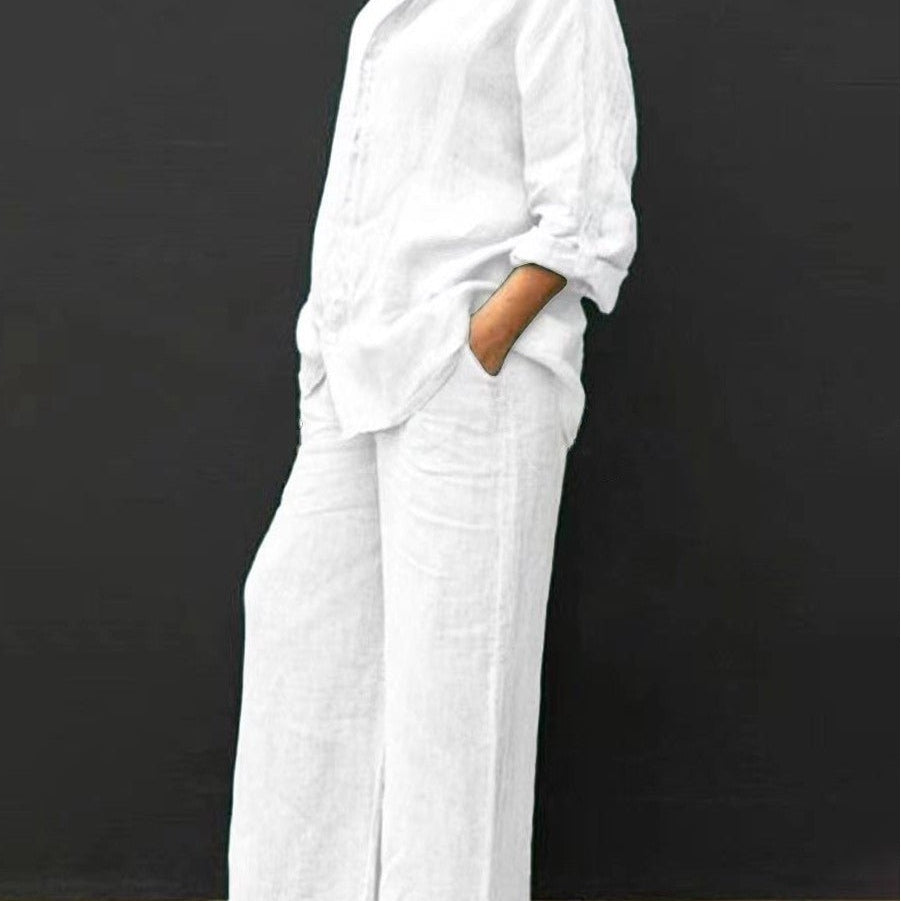 Marie | Costume femme en coton et lin