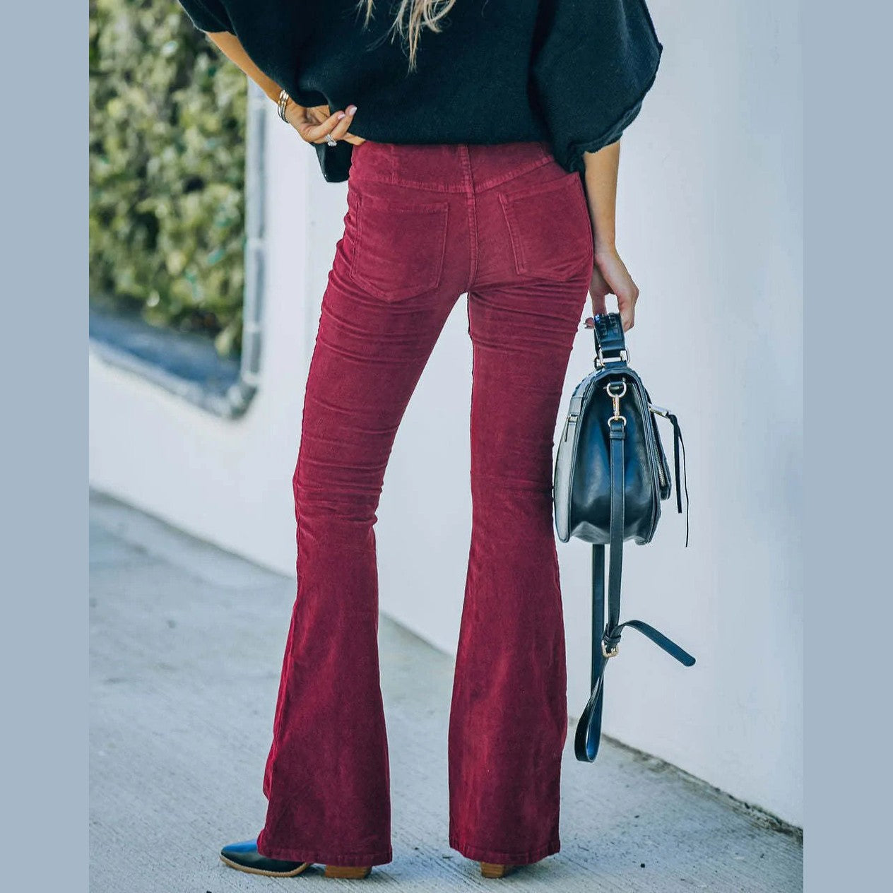 Brittany | Pantalon évasé taille haute pour femmes