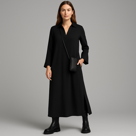 Eléandra - Robe Longue en Coton Premium