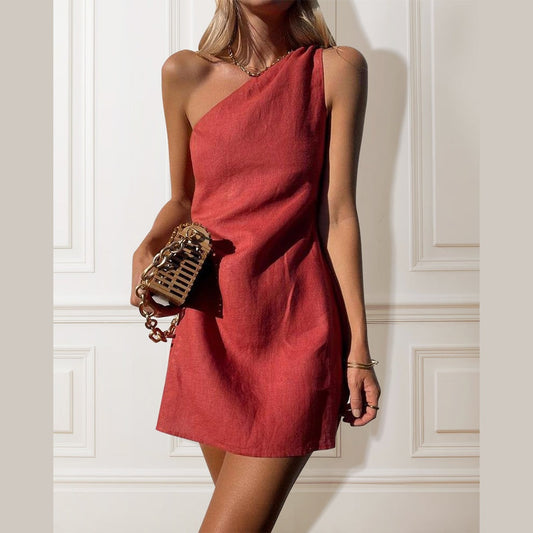 Emelia | Élégante Robe de Cocktail Asymétrique pour Femme