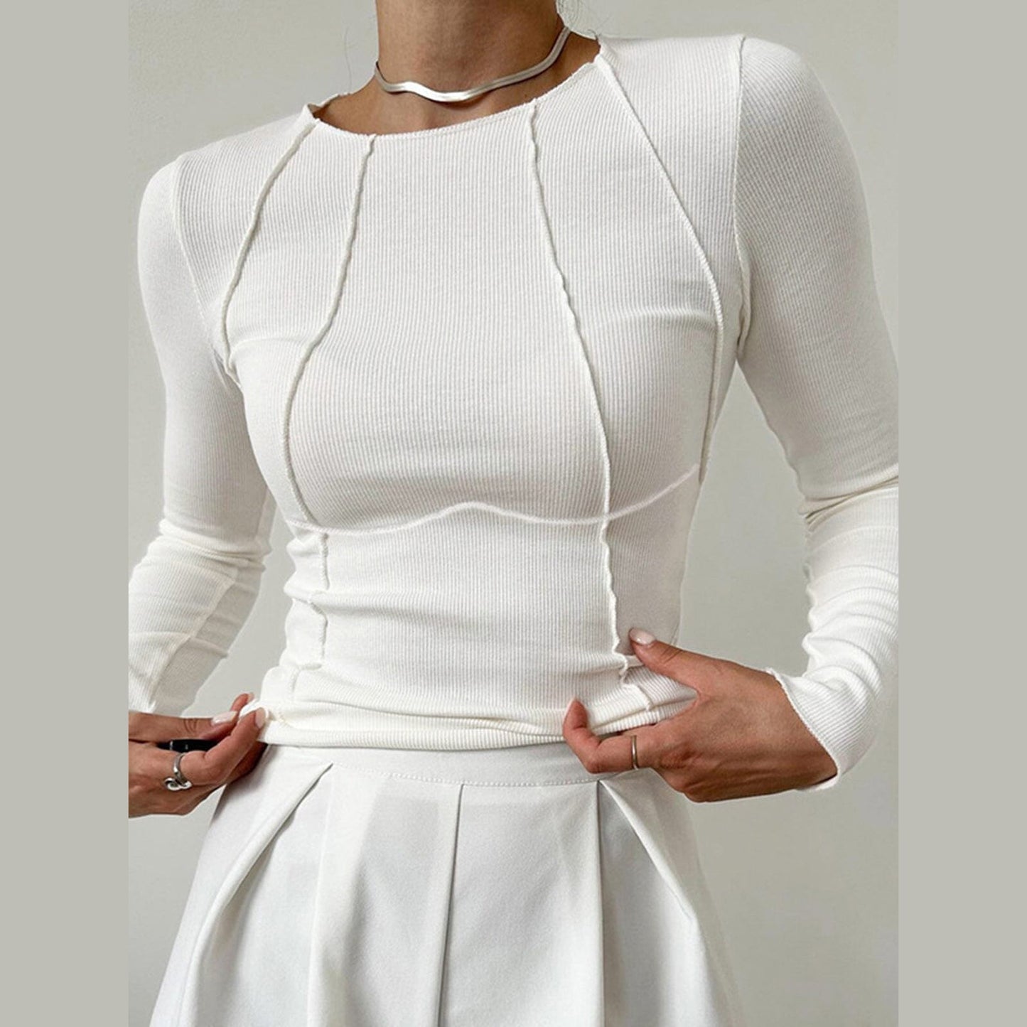 Amelie - Haut cintré à manches longues Essentielle