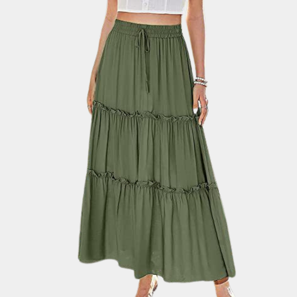 Salma | Jupe Bohémienne Longue Romantique pour Femme
