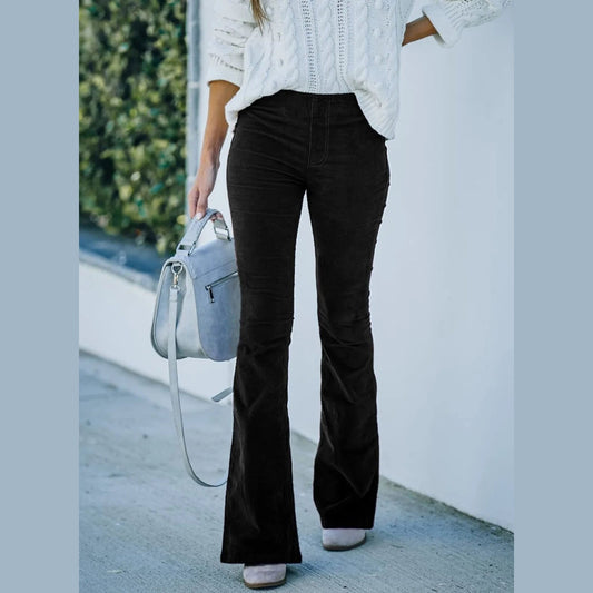 Brittany | Pantalon évasé taille haute pour femmes