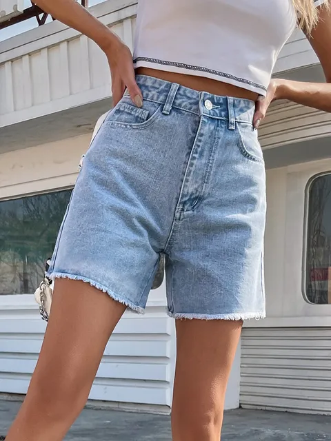 Leilah | Short en Coton Taille Haute pour Femme