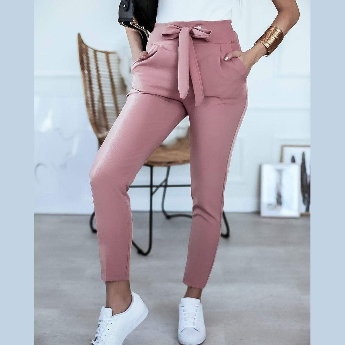 Alaya | Pantalon décontracté taille haute