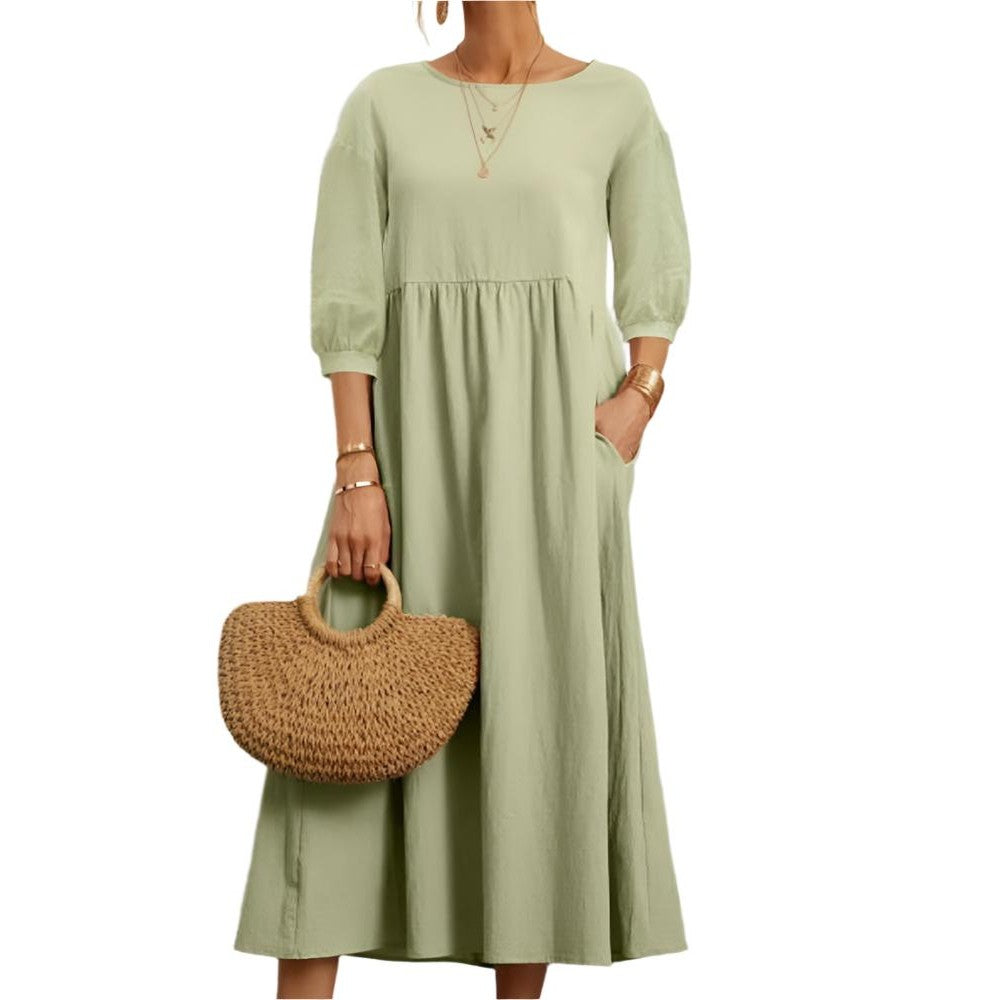 Flore | Robe en Coton et Lin pour Femmes