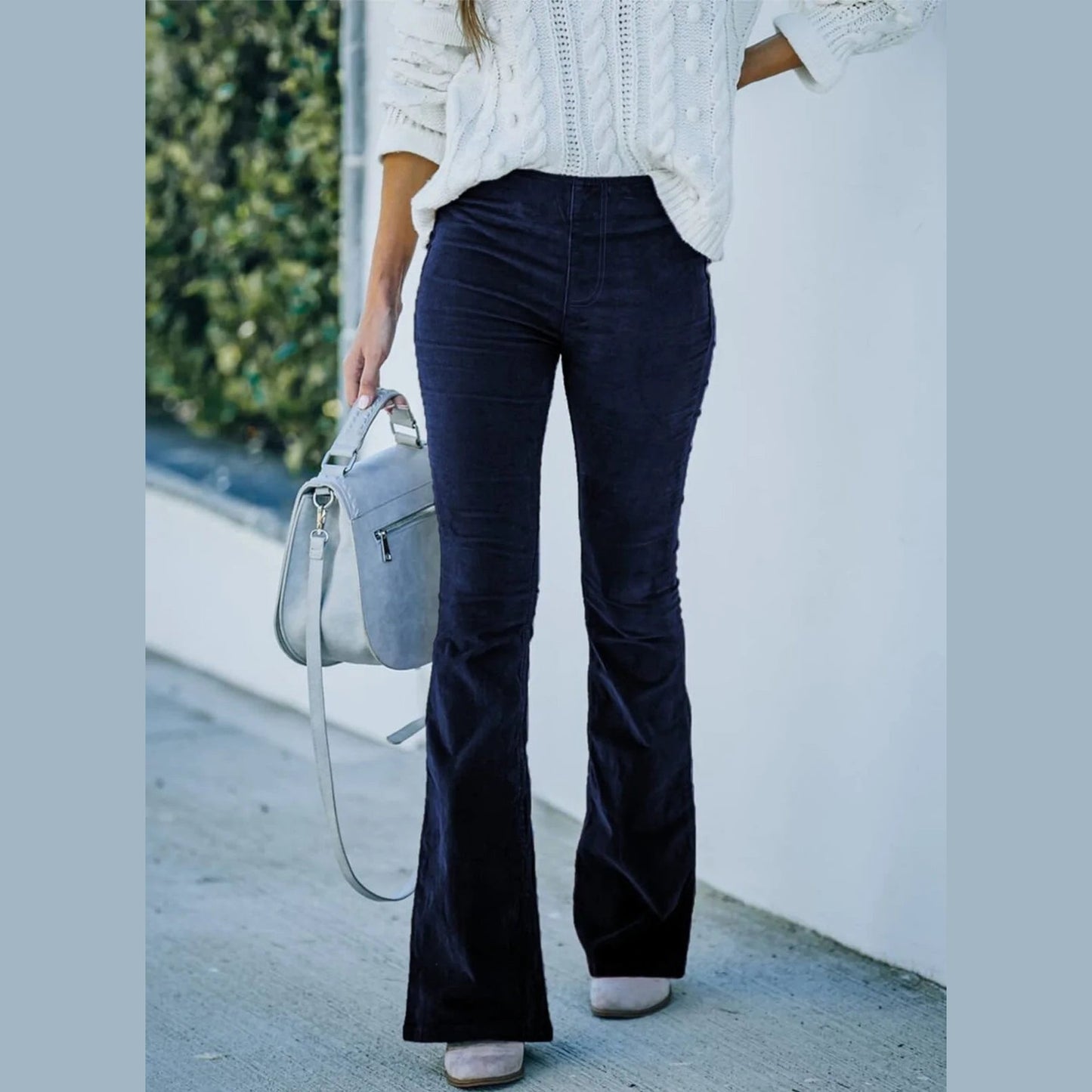 Brittany | Pantalon évasé taille haute pour femmes