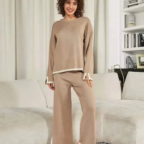 Haylie | Ensemble Lounge en Tricot Douillet avec Confort Moelleux pour Femmes