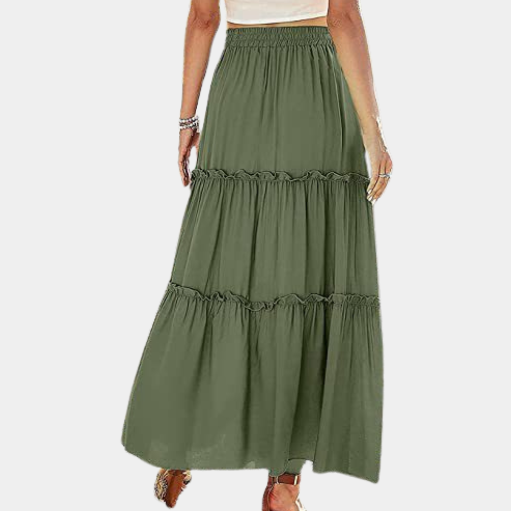 Salma | Jupe Bohémienne Longue Romantique pour Femme
