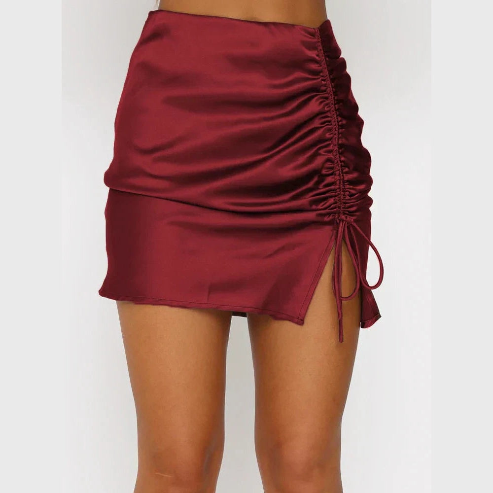 Cordelia | Jupe Mini en Satin à Finition Soyeuse pour Femme