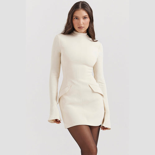 Charis | Mini robe chic à manches longues pour femmes