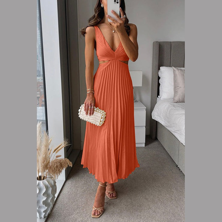 Rumi | Robe de soirée en satin plissé élégante pour femmes