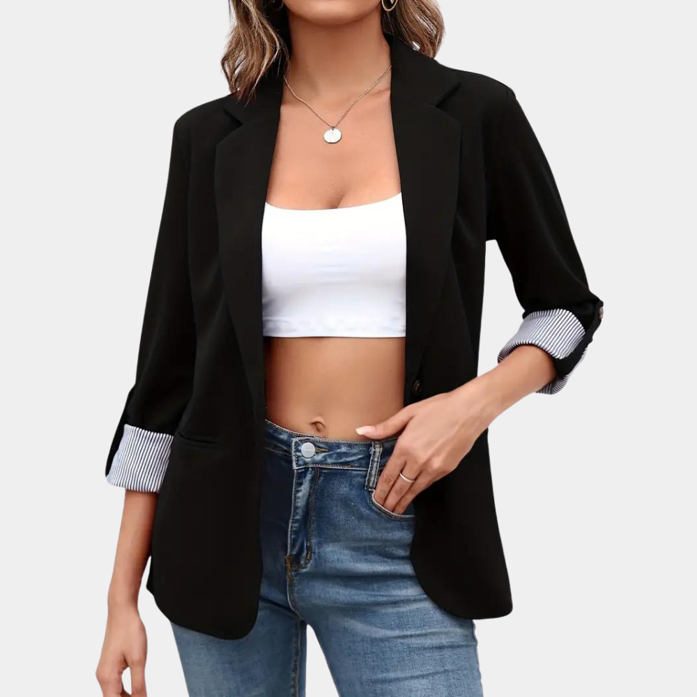Kalena | Blazer avec design classique à revers pour femme