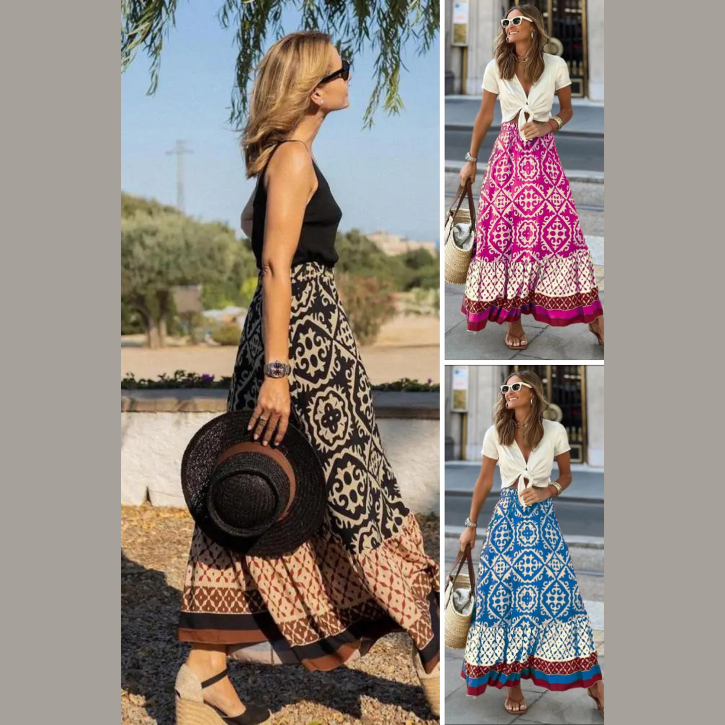 Paris | Jupe d'été détaillée pour femmes