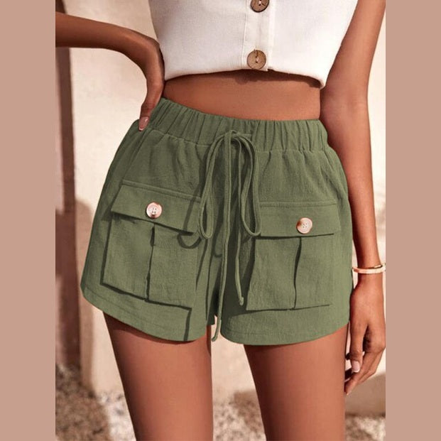Maylin | Short Cargo Décontracté à Taille Élastique pour Femme
