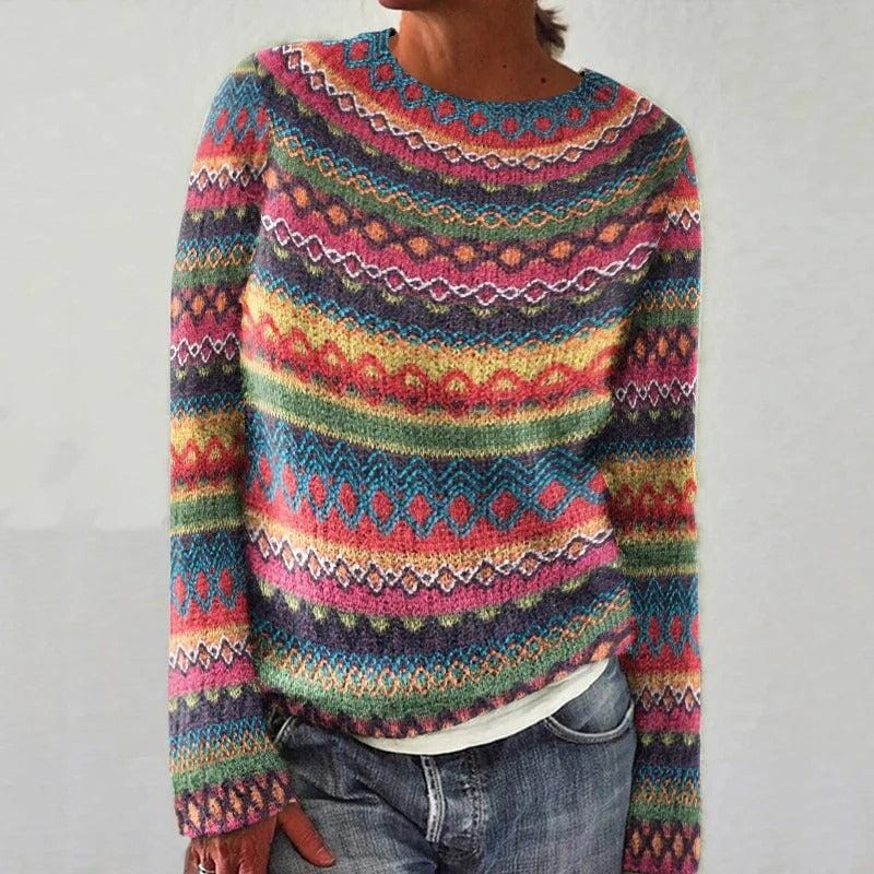 Femke - Pull Coloré Sweaters Essentielle Multicolore S