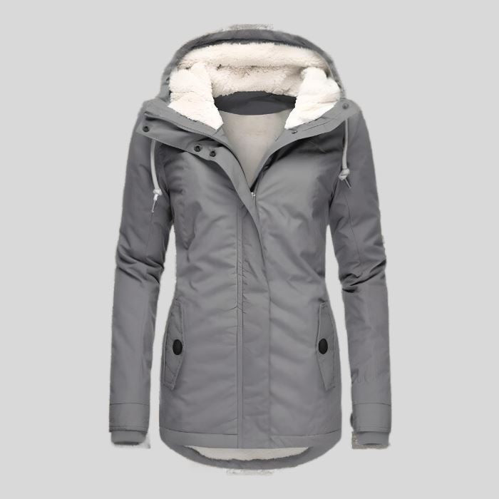 Isabelle - Manteau épais en mélange de laine Women > Jackets > Winterjackets Essentielle Gris S