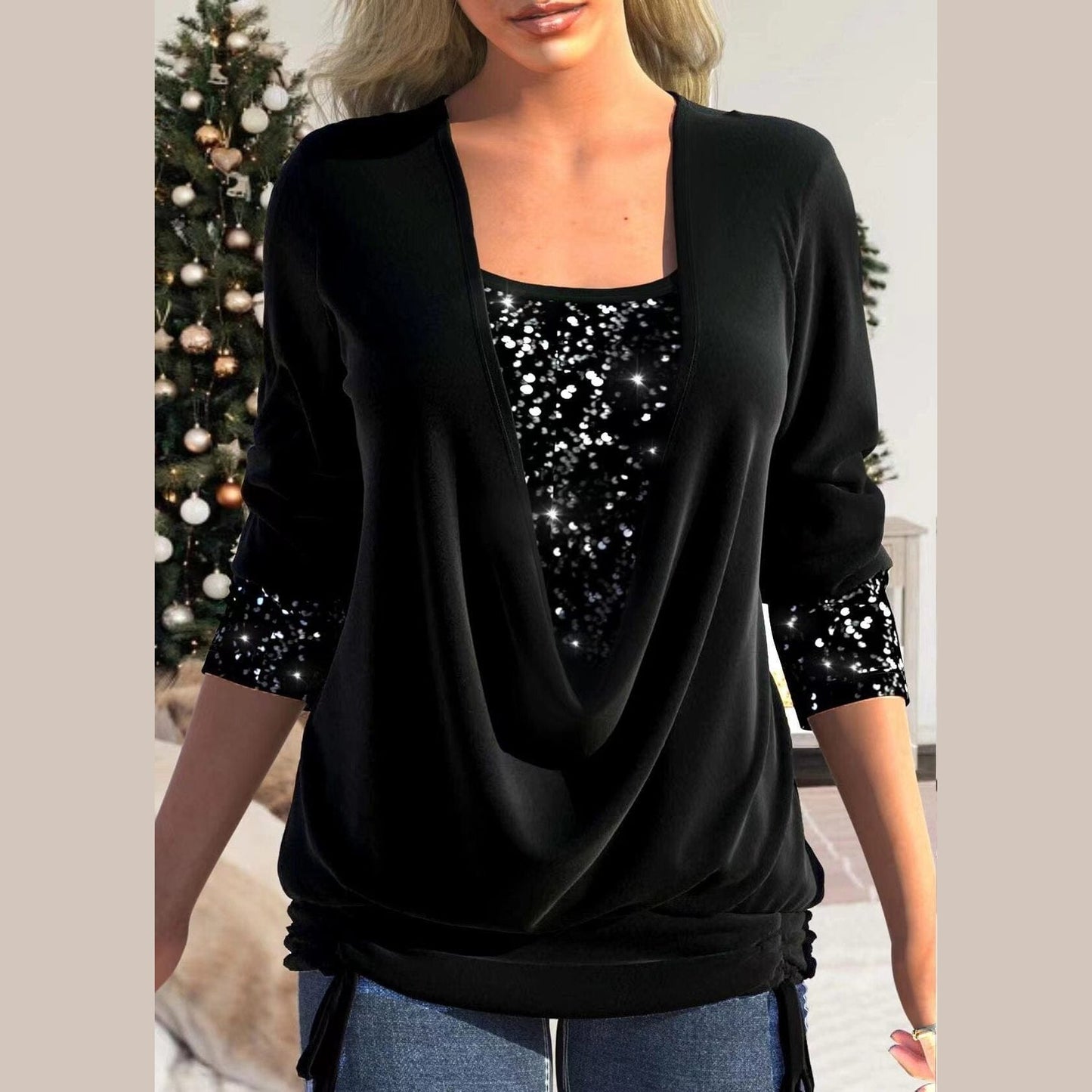 Isabelle - Top à paillettes Essentielle