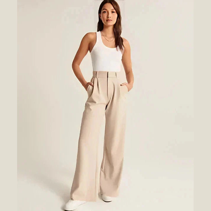 Le Pantalon léger - Elegansie FEMININO Essentielle Beige XS