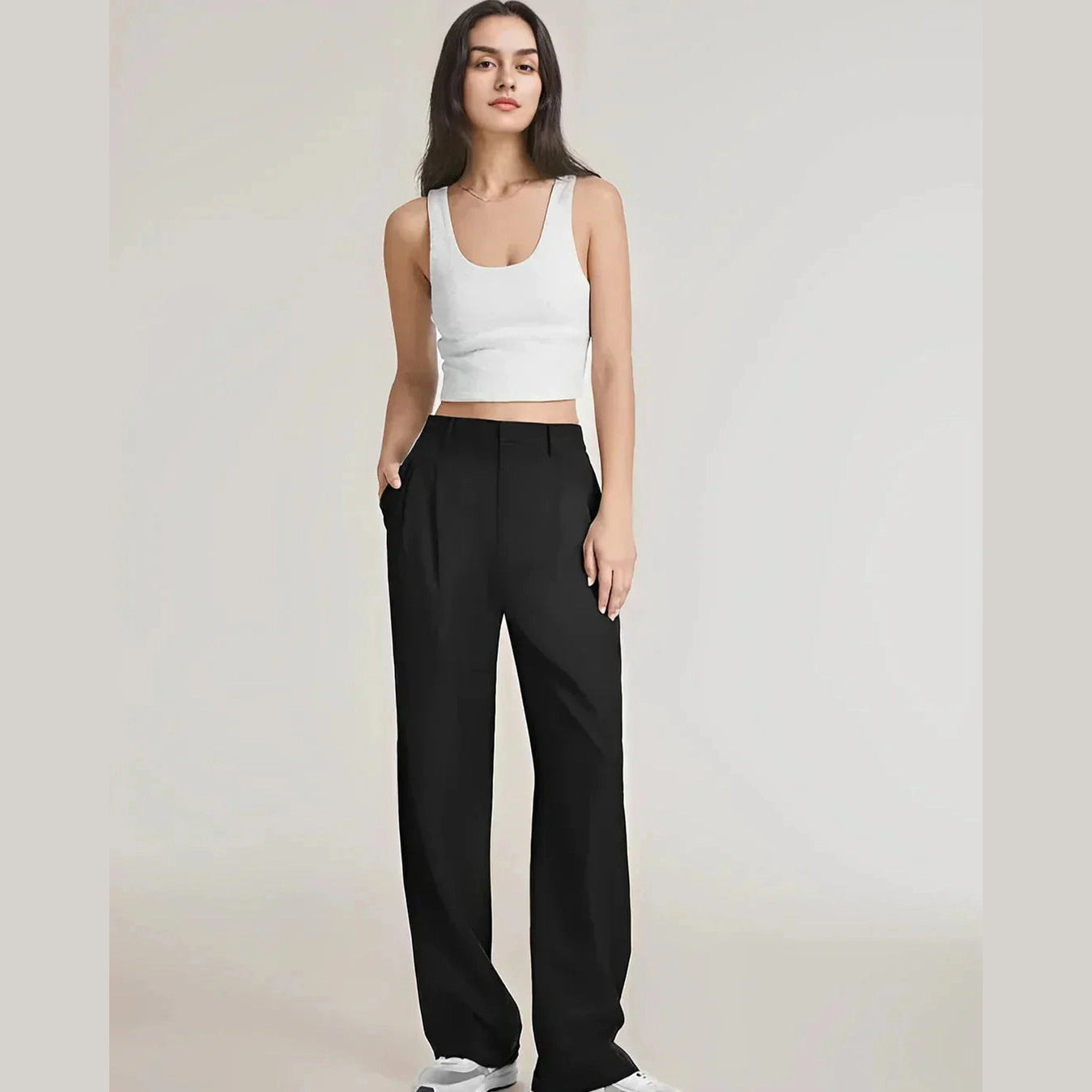 Le Pantalon léger - Elegansie FEMININO Essentielle Noir XS
