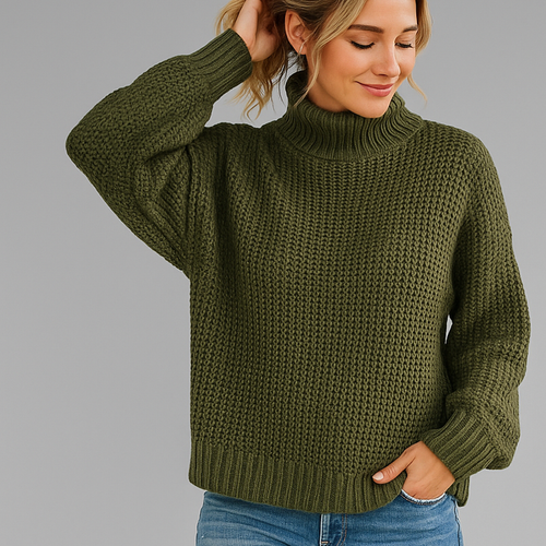 Eléandra - Pull tricoté à la main