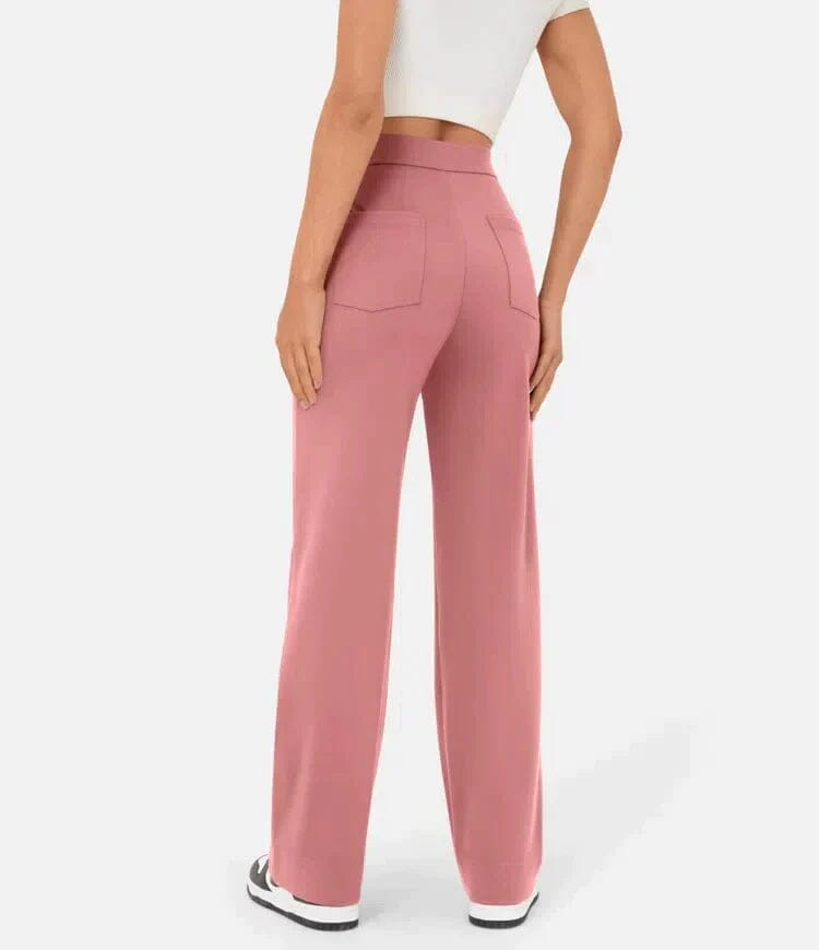 Pantalon décontracté élastique à taille haute Miss Essentielle