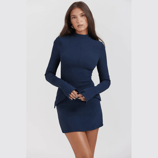 ROBE AVEC POCHE - MILY FEMININO Essentielle S Bleu