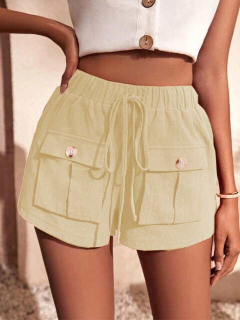 Maylin | Short Cargo Décontracté à Taille Élastique pour Femme