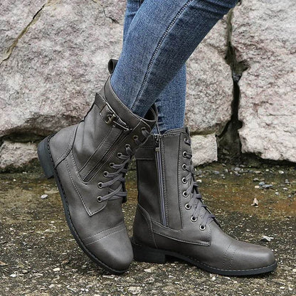 Eléandra – Bottes élégantes imperméables à talons bas | Style chic et confortable
