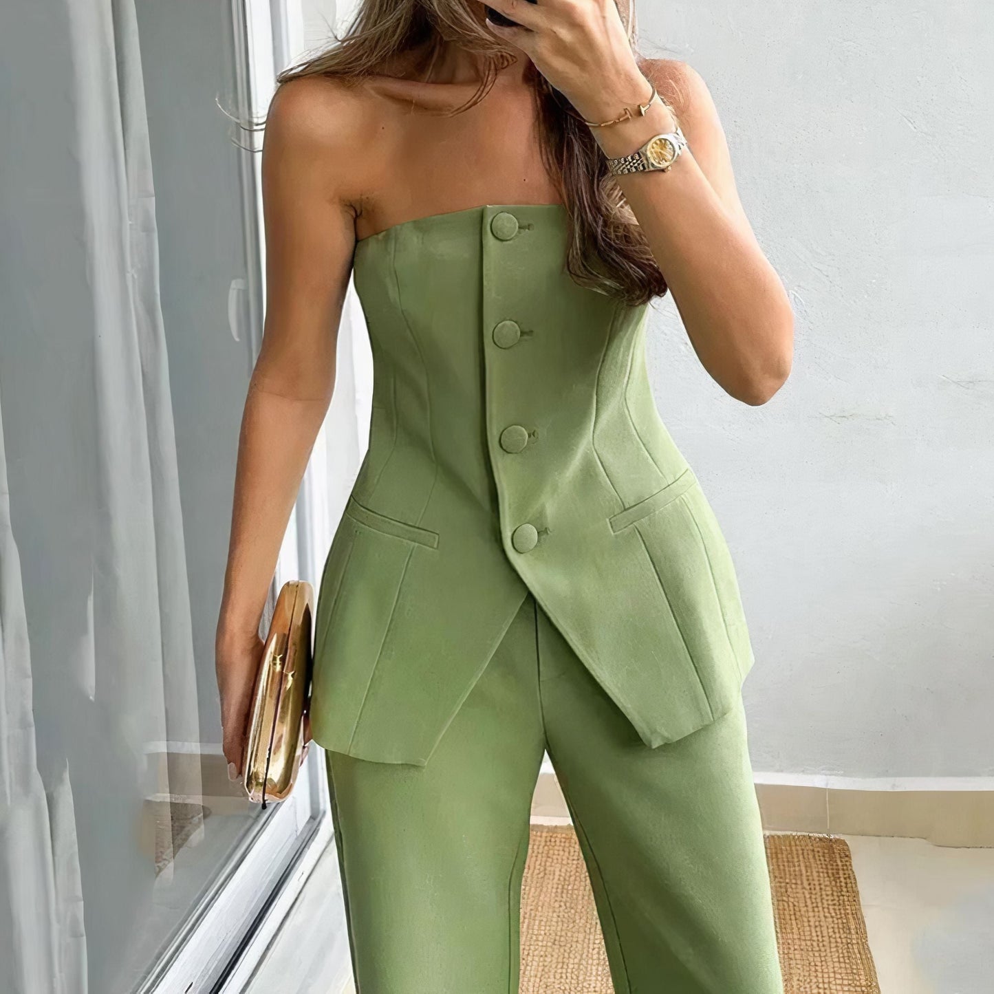 Bryce | Ensemble Audacieux Bustier et Pantalon pour Femme
