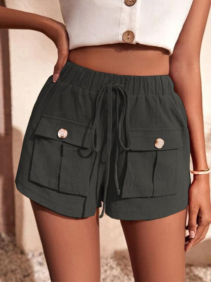 Maylin | Short Cargo Décontracté à Taille Élastique pour Femme